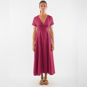 Calypso St. Barth Berry Midi Dress